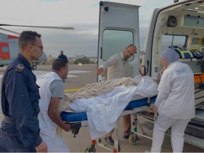 Evacuation sanitaire de trois voyageurs britanniques au large de Cap Matifou à Alger