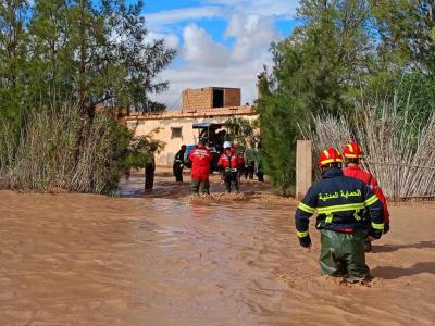 Intempéries : 7 morts et 282 personnes secourues en 48h à travers plusieurs wilayas 