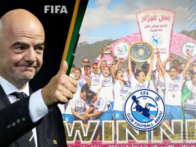 Le président de la FIFA félicite le CF Akbou pour son titre de champion d'Algérie dames
