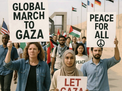 Global march to Gaza.06.06.2025