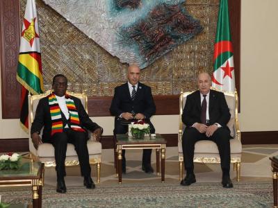 Le président de la République s'entretient avec son homologue zimbabwéen