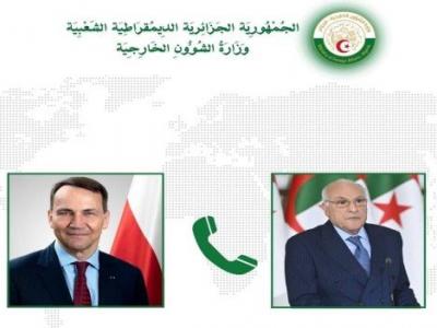 عطاف يتلقى مكالمة هاتفية من نظيره البولندي 