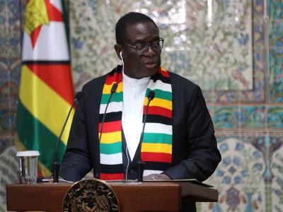 Emmerson Mnangagwa, président de la République du Zimbabwe