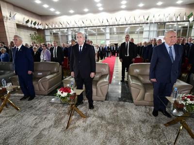 رئيس الجمهورية يتراس حفل استقبال بالنادي الوطني للجيش