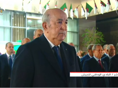 cérémonie de réception en l'honneur de cadres supérieurs de l'Armée nationale populaire (ANP)