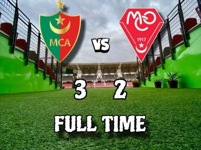   فوز ثمين لفريق  مولودية الجزائر أمام مولودية وهران  3-2