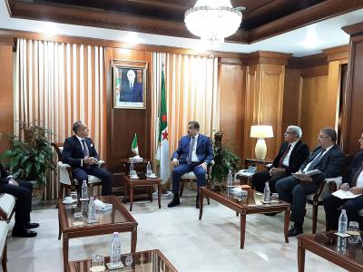 عرقاب يستقبل نائب رئيس شركة هاليبرتون لمنطقة شمال إفريقيا