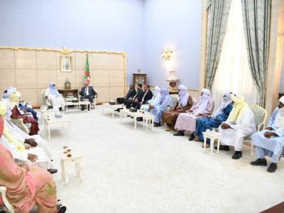 رئيس المجلس الشعبي الوطني يستقبل وفدا من أعيان ولاية جانت