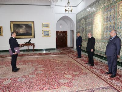 رئيس الجمهورية يتسلم أوراق اعتماد ستة سفراء جدد 