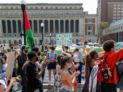 Manif-étudiant us gaza