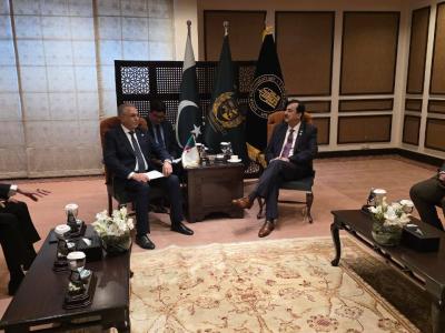  رئيس المجموعة البرلمانية للثلث الرئاسي بمجلس الامة يستقبل بإسلام آباد من  طرف رئيس مجلس الشيوخ الباكستاني 