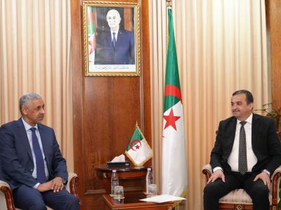 عرقاب يستقبل رئيس مجموعة البنك الإفريقي للتنمية 