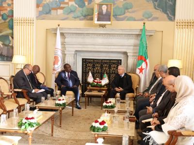 Nasri reçoit le président du Parlement panafricain