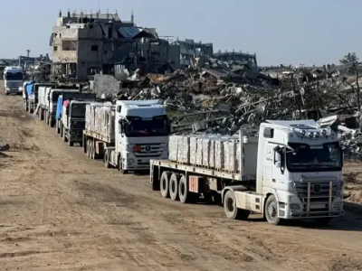 ادخال المساعدات إلى غزة 