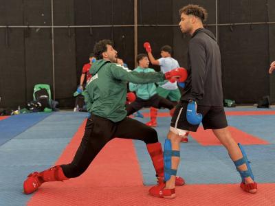 L'EN de karaté en stage à Fouka