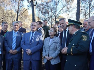 السيدة كريكو تطلق من تيبازة حملة وطنية تقنية لحماية الغطاء النباتي والثروة  الحيوانية 