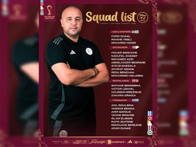 Liste des joueurs retenus par Madjid Bougherra pour la Coupe arabe 2025