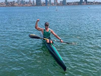 Wassim Boukezzoula médaillé d'or au 200 mètres K1 juniors