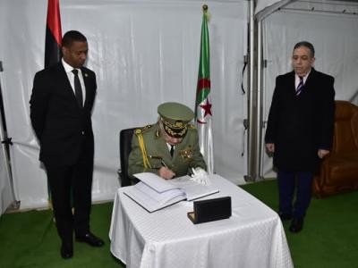 شنقريحة تعزية ليبيا 