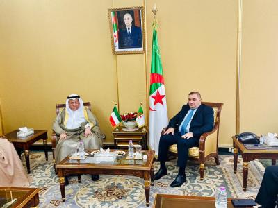 بوجمعة يستقبل رئيس محكمة التمييز رئيس المجلس الأعلى للقضاء الكويتي