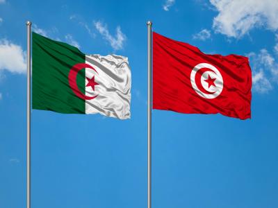 Drapeaux Algérie Tunisie
