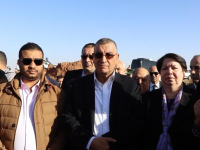 جلاوي رفقة طافر يعاينان موقع منجم غارا جبيلات بتندوف 