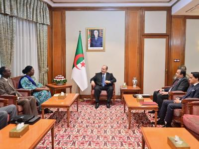  غريب يستقبل وزيرة البترول والمناجم والجيولوجيا التشادية