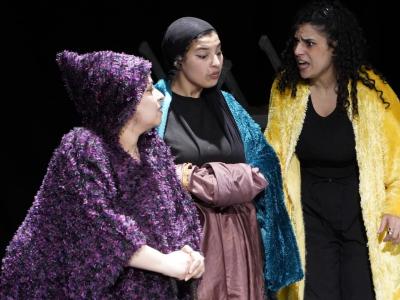 5 نساء وعربة