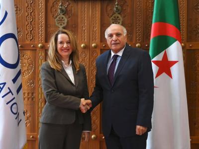 السيد عطاف يستقبل المديرة العامة للمنظمة الدولية للهجرة