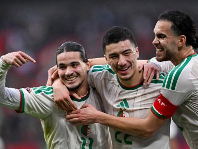 Joie des joueurs de l'équipe nationale