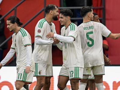 Joie des joueurs de l'équipe nationale