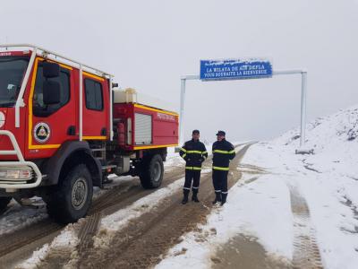 Routes coupées par la neige