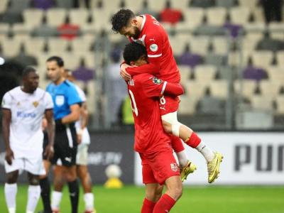 Joie des joueurs du CRB