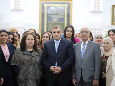 وزير العدل يشرف على حفل تكريمي على شرف النساء القاضيات والموظفات بالقطاع