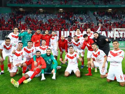 Joie des joueurs du CRB