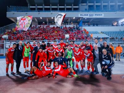 Joie des joueurs du CRB