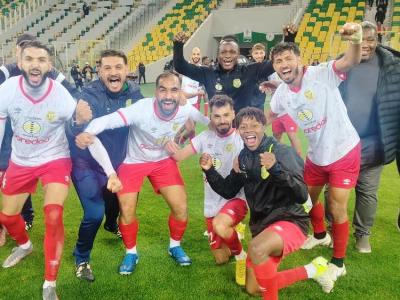 Joie des joueurs de la JSS