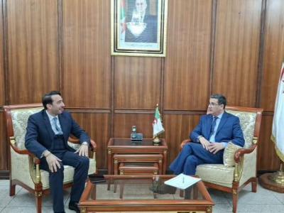 مسعودان يستقبل رئيس مجلس التجديد الاقتصادي الجزائري