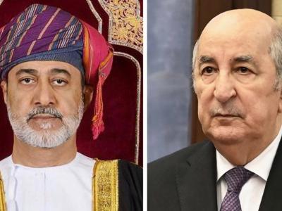 رئيس الجمهورية يتلقى تهاني جلالة سلطان عمان بمناسبة حلول عيد الفطر المبارك