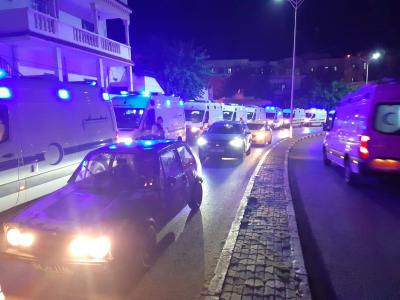 الشروع في عملية إجلاء المصابين