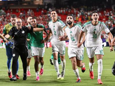 Joie des Verts après leur qualification pour les 16es de finale