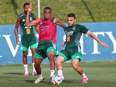 Nouvelle séance d'entrainement des Verts