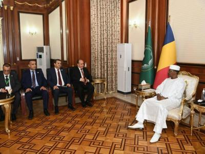 سيفي غريب يستقبل بنجامينا من قبل الرئيس التشادي 