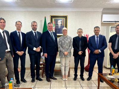 بن مولود تستقبل المدير العام لأكاديمية الحكومة الرقمية الإستونية 