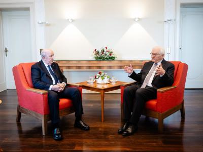 Entretien en tête-à-tête à Berlin entre le président de la République et son homologue allemand