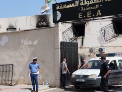 حريق مؤسسة الطفولة المسعفة بالمحمدية