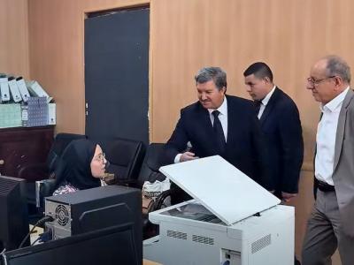 بوعمامة  يتفقد دار الصحافة "الطاهر جاووت" وملحقتها "عبد القادر سفير"  بالعاصمة 
