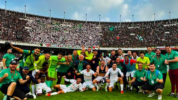 Joie des joueurs du MC Alger