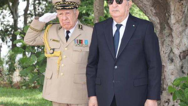 Le président Tebboune en compagnie du Général d'Armée Saïd Chanegriha 
