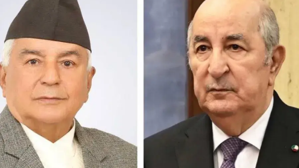 رئيس الجمهورية يتلقى رسالة تهنئة من رئيس نيبال